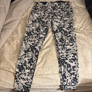 Victoria's Secret Camo Leggings - Black, Gray, Light Pink